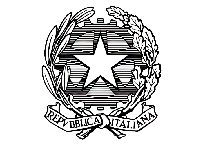 logo repubblica italiana white